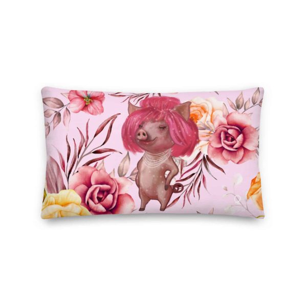 HC Premium Pillow The Pig With Pink Hair - Image 4