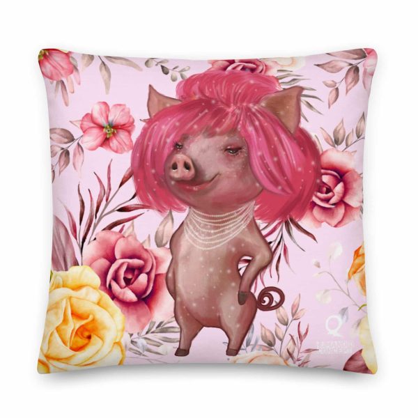 HC Premium Pillow The Pig With Pink Hair