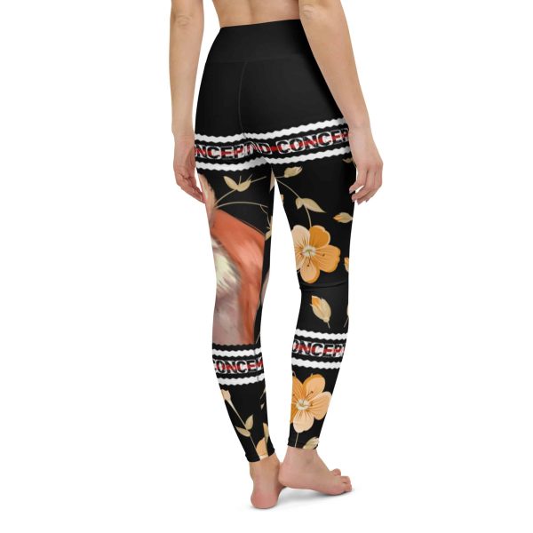 HC Yoga Leggings Rabbit With Orange Flowers - Image 6