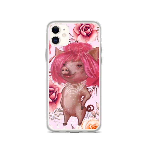 HC iPhone Case The Pig With Pink Hair - Image 2