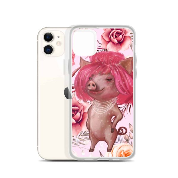 HC iPhone Case The Pig With Pink Hair - Image 3