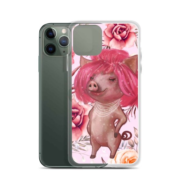 HC iPhone Case The Pig With Pink Hair - Image 5