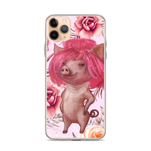 HC iPhone Case The Pig With Pink Hair - Image 6