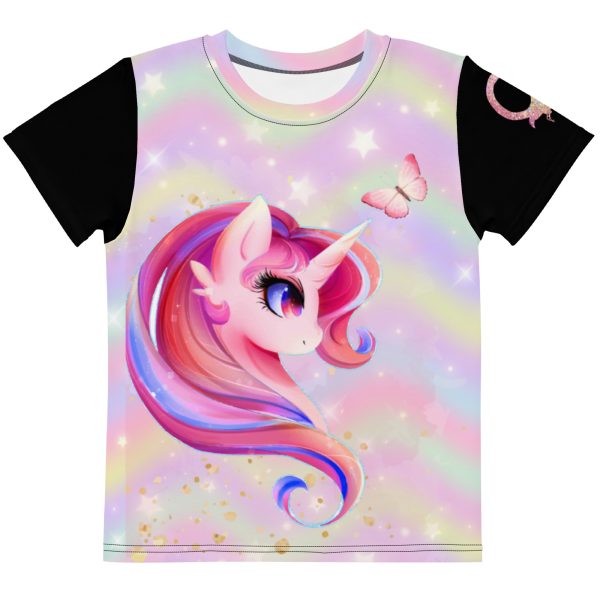 HC Little girls crew neck t-shirt unicorn