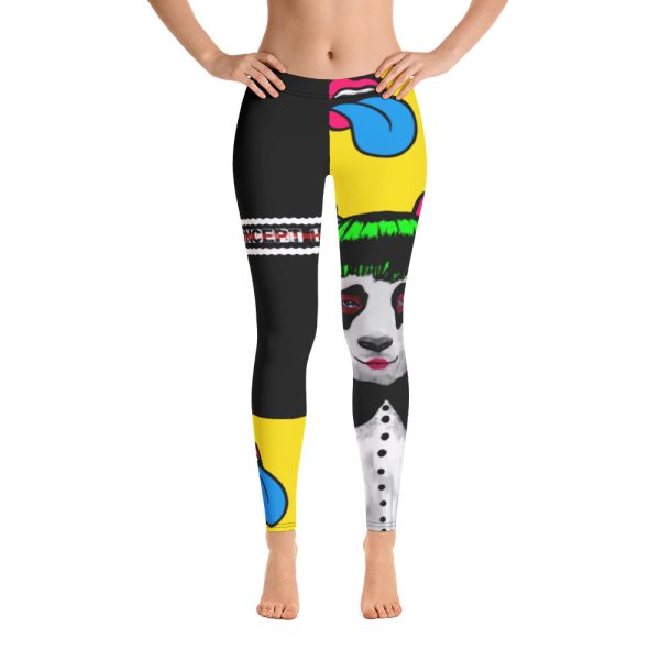 HC Leggings panda with blue tongues