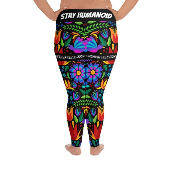 HC Plus size leggings Mexican flowers & birds - Image 2