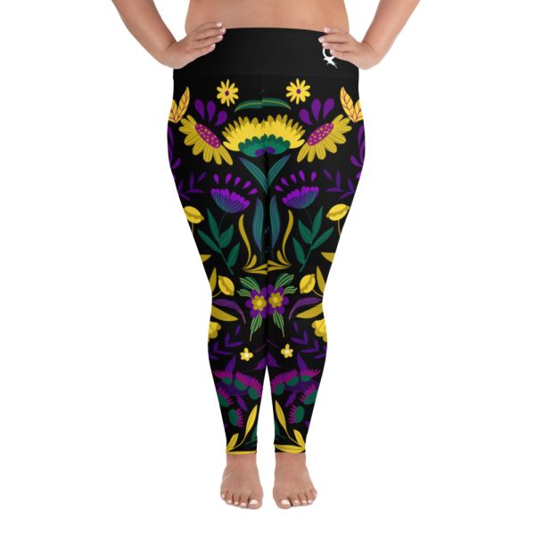 HC Plus size leggings Mexican ornaments