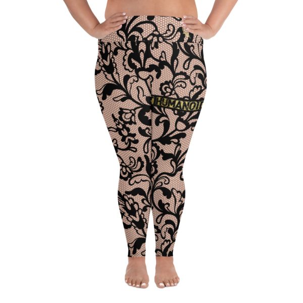 HC Plus size nude leggings lace