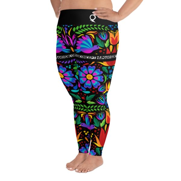 HC Plus size leggings Mexican flowers & birds - Image 4