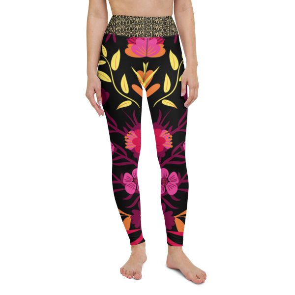 HC Yoga leggings Mexican flowers