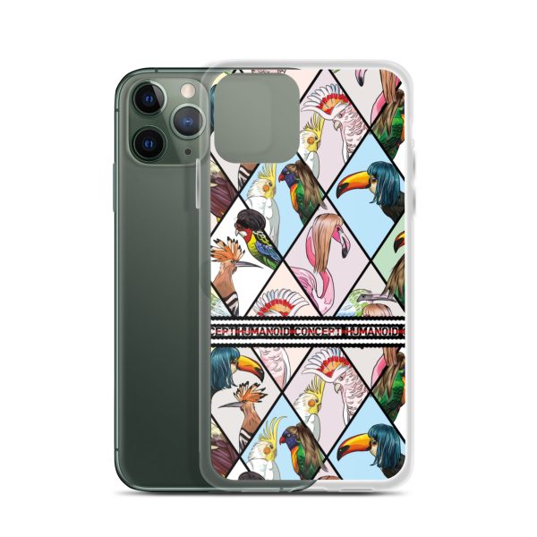 HC iPhone Case with parrots in triangles - Image 5