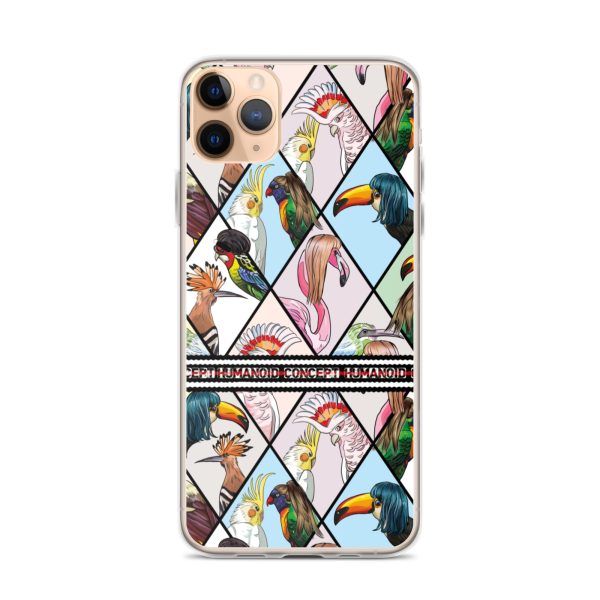 HC iPhone Case with parrots in triangles - Image 6