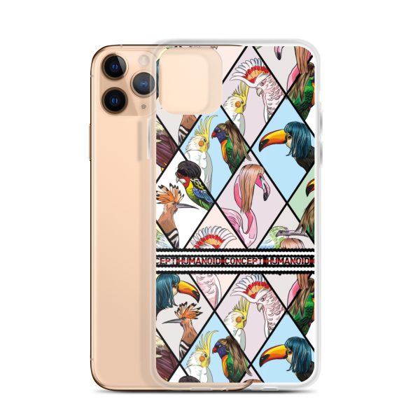 HC iPhone Case with parrots in triangles - Image 7