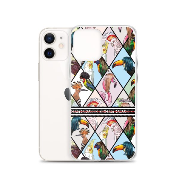 HC iPhone Case with parrots in triangles - Image 9