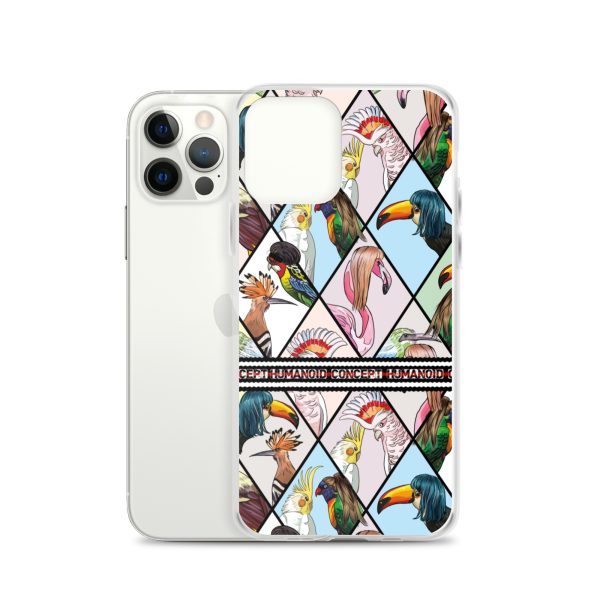 HC iPhone Case with parrots in triangles - Image 12