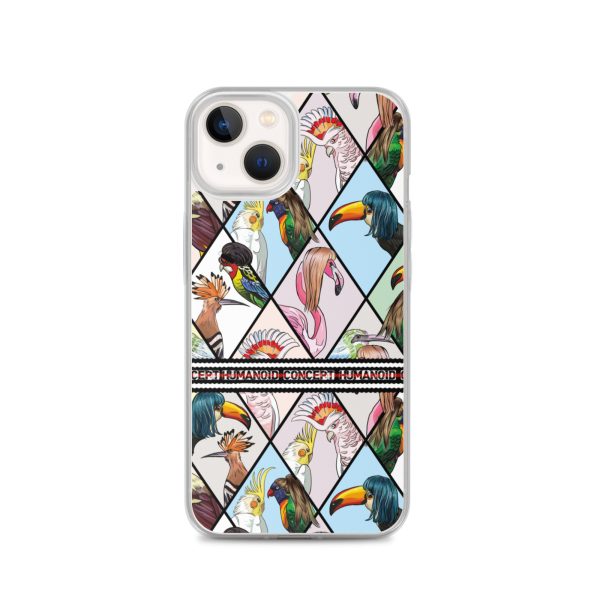 HC iPhone Case with parrots in triangles - Image 25