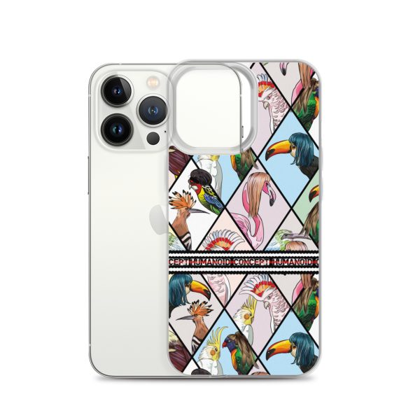 HC iPhone Case with parrots in triangles - Image 24