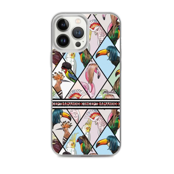 HC iPhone Case with parrots in triangles - Image 21