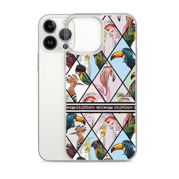 HC iPhone Case with parrots in triangles - Image 22