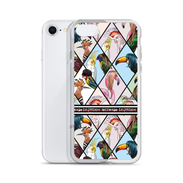 HC iPhone Case with parrots in triangles - Image 18