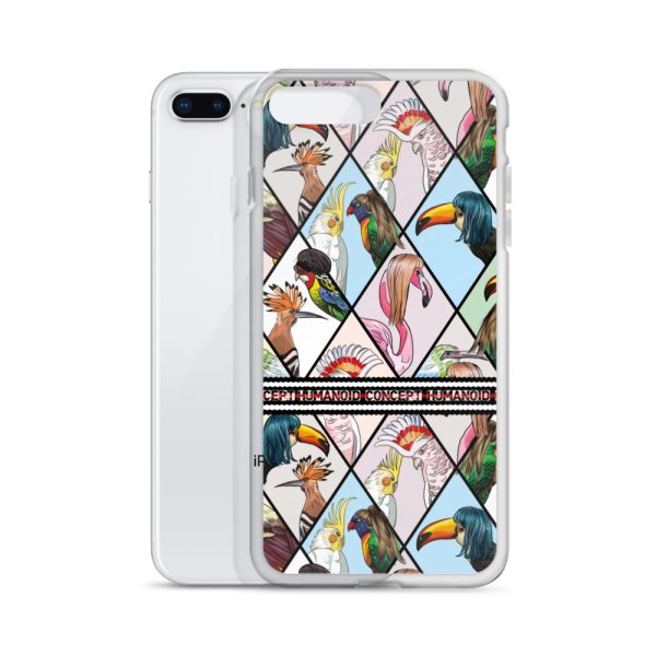 HC iPhone Case with parrots in triangles - Image 16