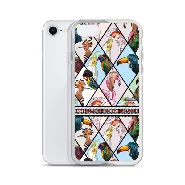 HC iPhone Case with parrots in triangles - Image 28