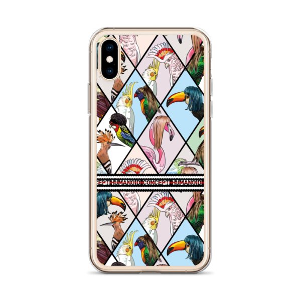 HC iPhone Case with parrots in triangles - Image 31