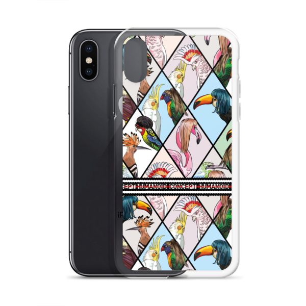 HC iPhone Case with parrots in triangles - Image 30