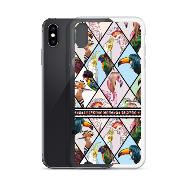 HC iPhone Case with parrots in triangles - Image 38