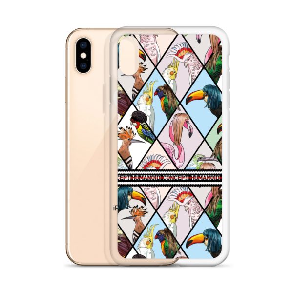 HC iPhone Case with parrots in triangles - Image 40