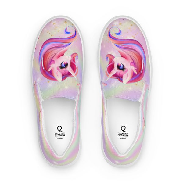 HC slip-on canvas shoes with unicorns