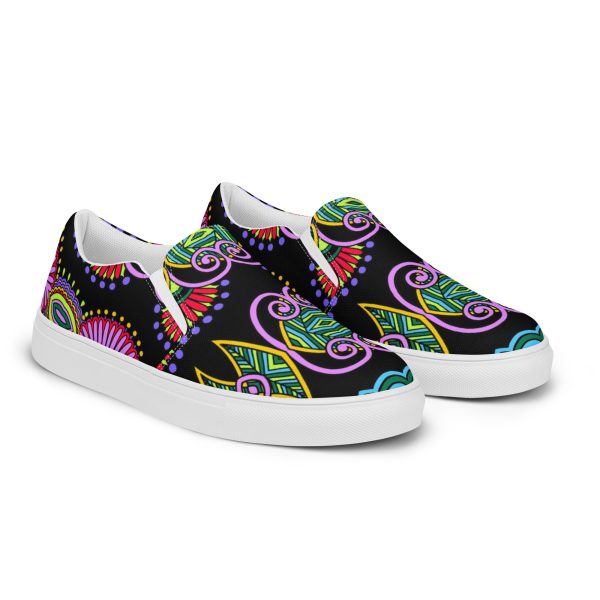 HC slip-on canvas black boho shoes - Image 4