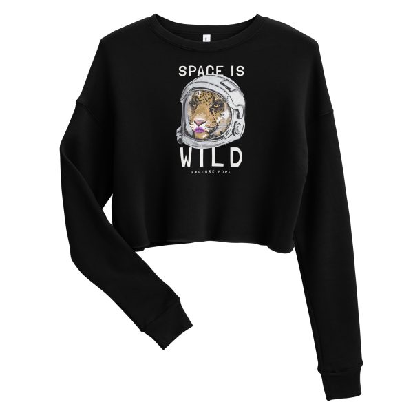 HC Crop sweatshirt space is wild white letters