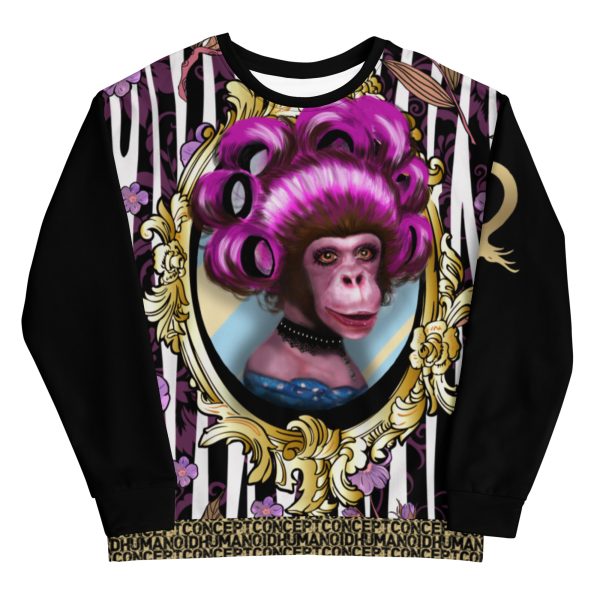 HC Unisex sweatshirt monkey in rollers