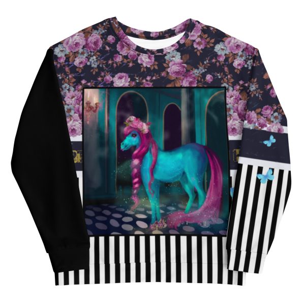 HC Unisex sweatshirt the horse with the pink braid