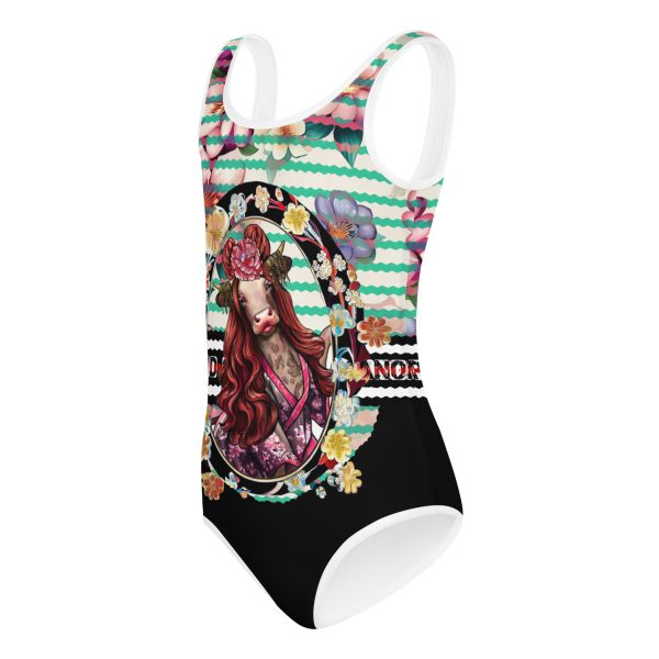 Sakura’s Portrait Swimsuit for Little Girls - Image 2