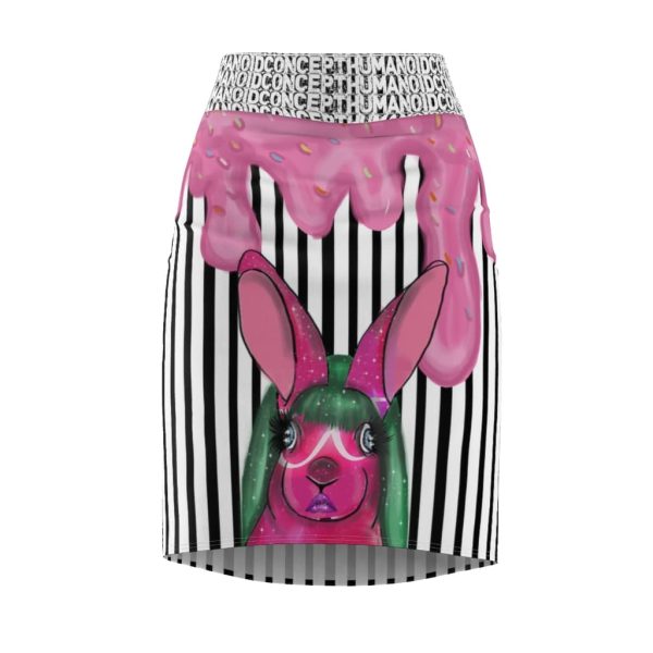 HC Women's Pencil Skirt Melted Bunny