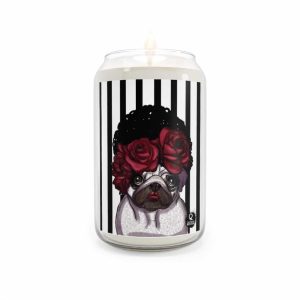 HC Aromatherapy Candle, 13.75oz Bouquet Pug