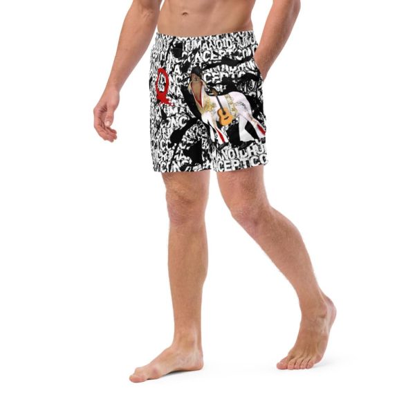 Men's Swim Trunks Graffiti Elvis