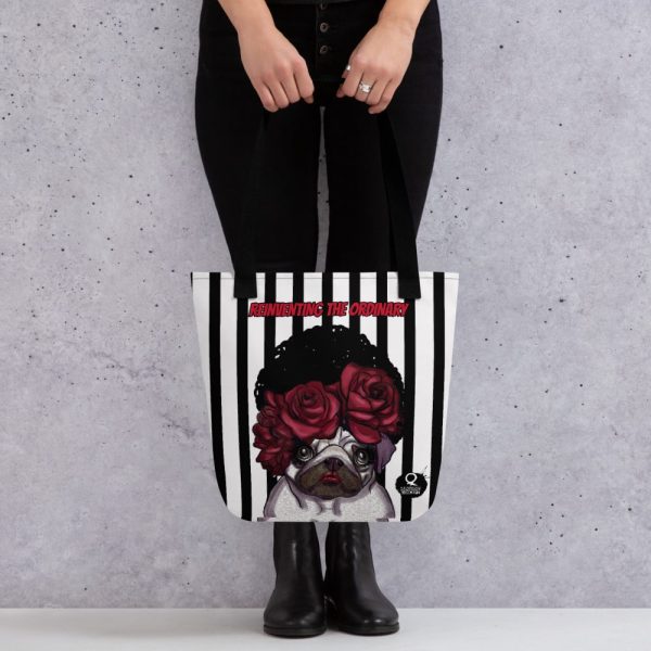 HC Tote Bouquet Pug bag