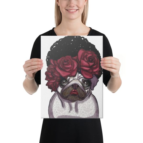 HC Bouquet Pug Canvas