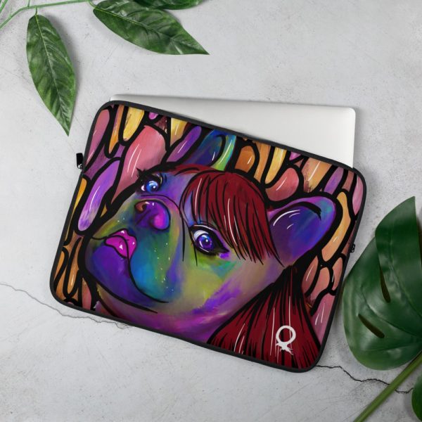 HC Colorful Bulldog Laptop Sleeve