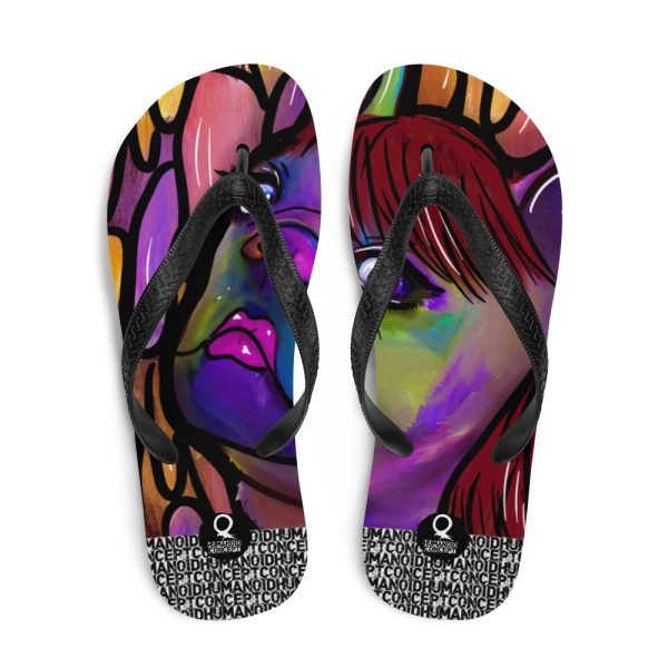 HC Flip-Flops Colorful Bulldog